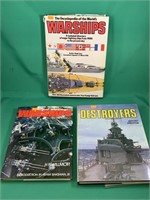 Lot - 3 War Ship Books