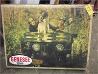GENESEE BEER SIGN LIGHT - PLUGS IN & LIGHTS UP!