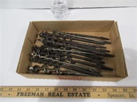 15 Auger Drill Bits Various Sizes