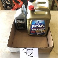 Box of Motor Oil / Antifreeze