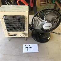 Small Space Heater & Small Fan