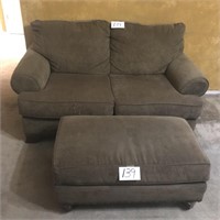(2) Section Couch & Ottoman