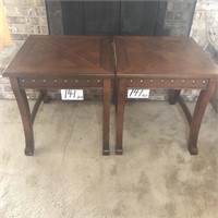 (2) Matching Wooden End Tables