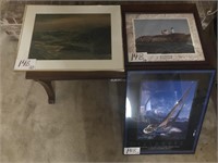 (3) Nautical Framed Pictures