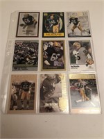 9 DIFFERENT Ray Nitschke cards - Green Bay Packers