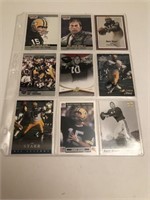 9 DIFFFERENT Bart Starr cards – Green Bay Packers