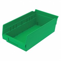 CASE OF 12 Shelf Bin, 4"H x 11 5/8"L x 6 5/8"W