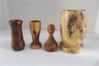 Cocobolo  Wood  Vases & Mallet