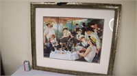Pierre Auguste Renoir Lithograph Boating Party