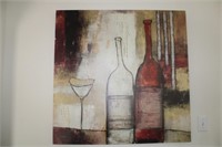 40 x 40 Wine Bottles Canvas Artwork by Jane