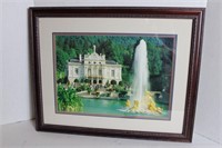 Framed Palace on waterfront Print 19 x 24