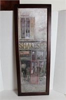 Framed Shakespeare by Ruan E Manning 14 x 38 1/2"