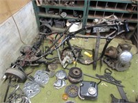 1948 harley davidson trike frame w/engines & parts