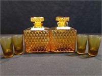 Vintage Royal Craft Scotch and Bourbon Decanters
