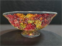 Modern Mosaic Look Glass Bowl