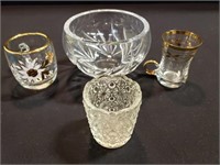 4 Pieces of Glass & Crystal