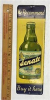 12" Vintage Senate Beer Tin Sign Nice Graphics