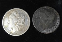 (2) Low Grade Morgan Dollars 1890-O & 1900-O