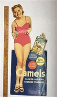 24' Camel Cigarettes Standup Display Swimsuit Girl