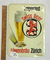 Lowenbrau Swiss Beer Sign