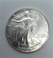 1st Year 1986 American Silver Eagle Silver Dollar