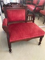 Eastlake Victorian Fainting Chair