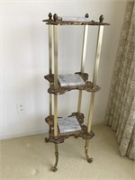 Marble and metal stand