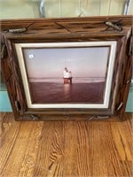 Framed Smith Point Lighthouse Picture