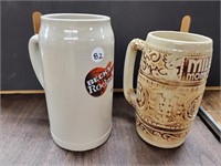 Miller & Beck's Beer Steins, (2)