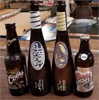 Coors Light Beer Bottles (4)