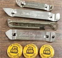 Beer Bottle Openers, Falls City, Pabst, Old Crown