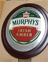 Murphy's Irish Amber Mirrored Oval Sign