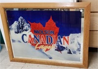 Molson Canadian Lager Mirrored Sign