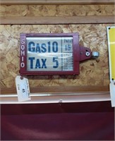 Sohio Gas / Tax sign.