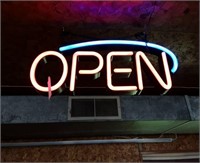 Neon "Open" Sign.