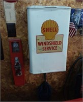 Shell windshield Service Center and Coke bottle