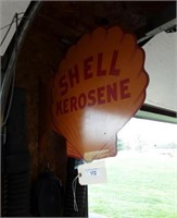 Metal Shell Kersene sign. 2 sided.