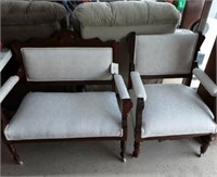 Love Seat and Chair.