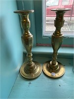 Pair of Antique Brass Candlesticks