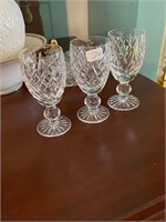 3 Waterford Crystal Cordials