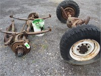 lot 3005- 4" Lift axles and rear end