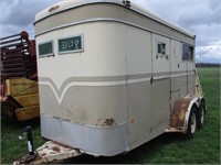 lot 3108- Yellow horse trailer NO PAPERWORK