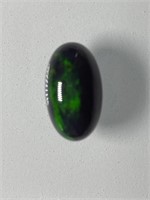 Certified 2.90 Cts Natural Black Opal