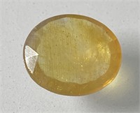 Certified 4.40 Cts Natural Yellow Sapphire