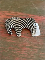 925 Sterling Zebra Pin