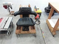 Tractor Seat \ homemade cart