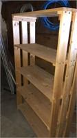Wooden shelf unit: