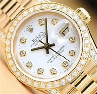 Rolex Ladies Datejust President Diamond Watch