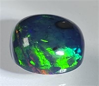 Certified 5.00 Cts Natural Black Opal