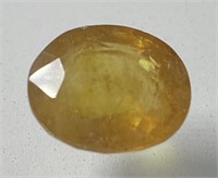 Certified 5.95 Cts Natural Yellow Sapphire